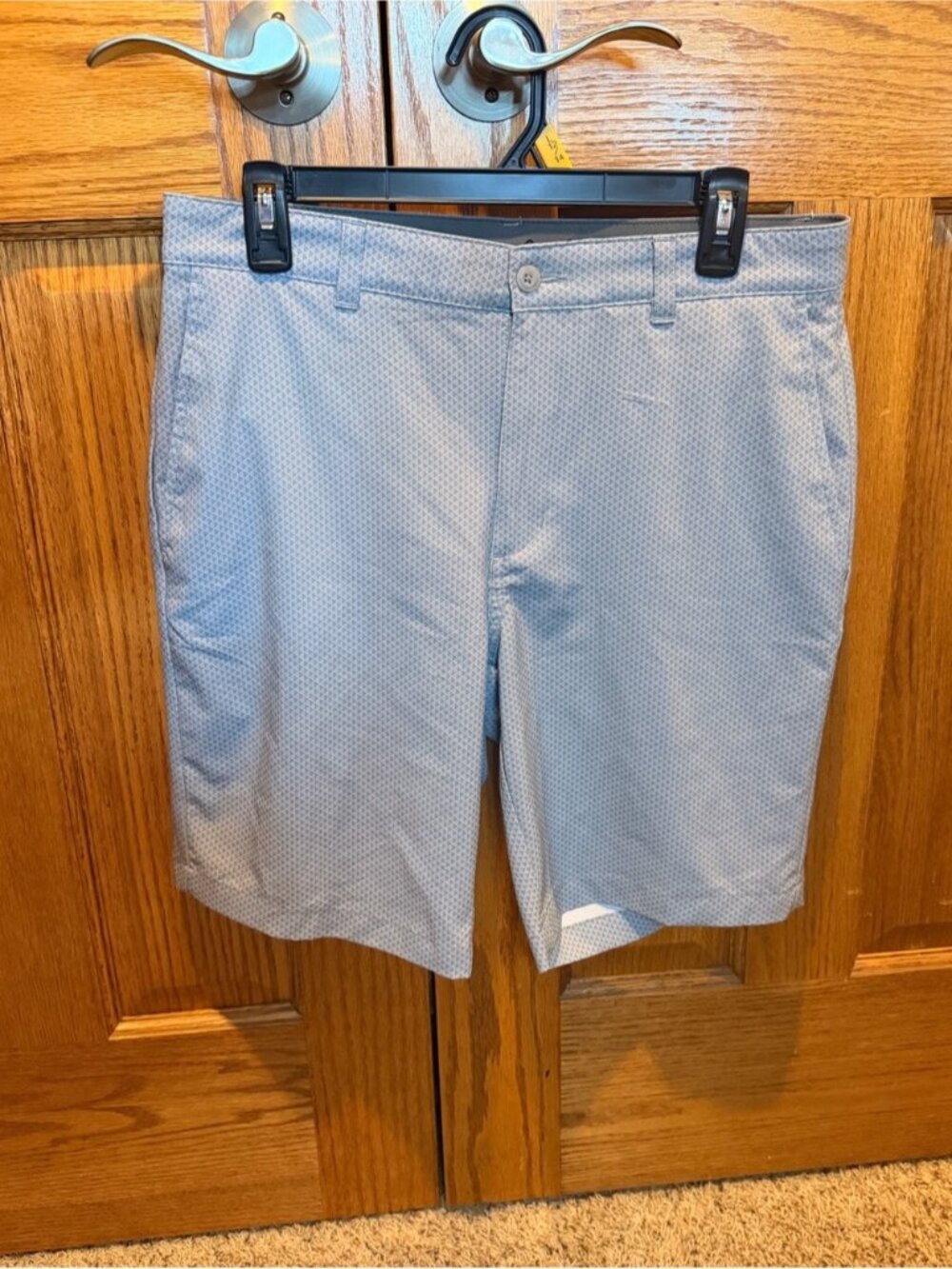 Ben Hogan Light gray  Micro-Print Flat Front Shorts